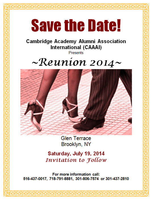 Reunion 2014 Flyer