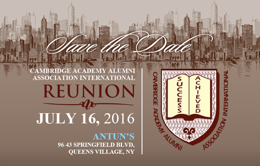 Save The Date - Reunion 2016 Flyer